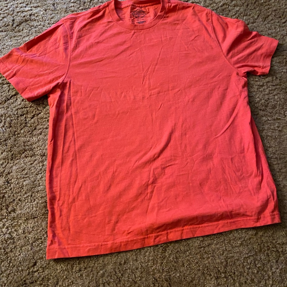 Orange plain T-shirt
